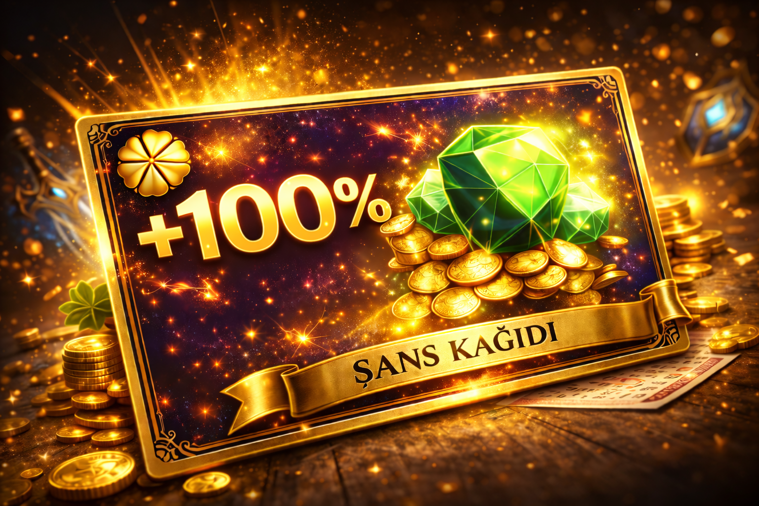 %50 Şans Arttırıcı Kağıt